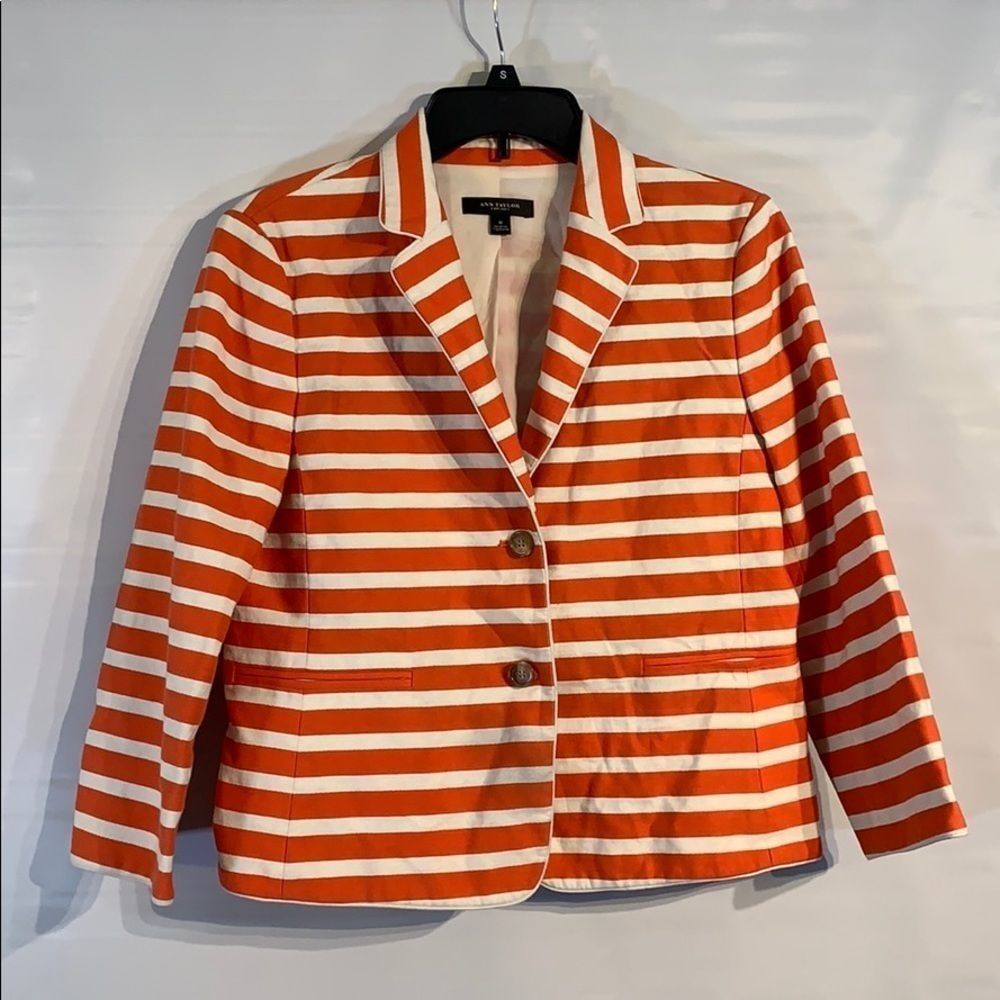 Ann Taylor Stripe Jacket